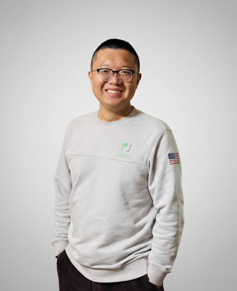 Kun Huang, founder of Visionable Landscaping