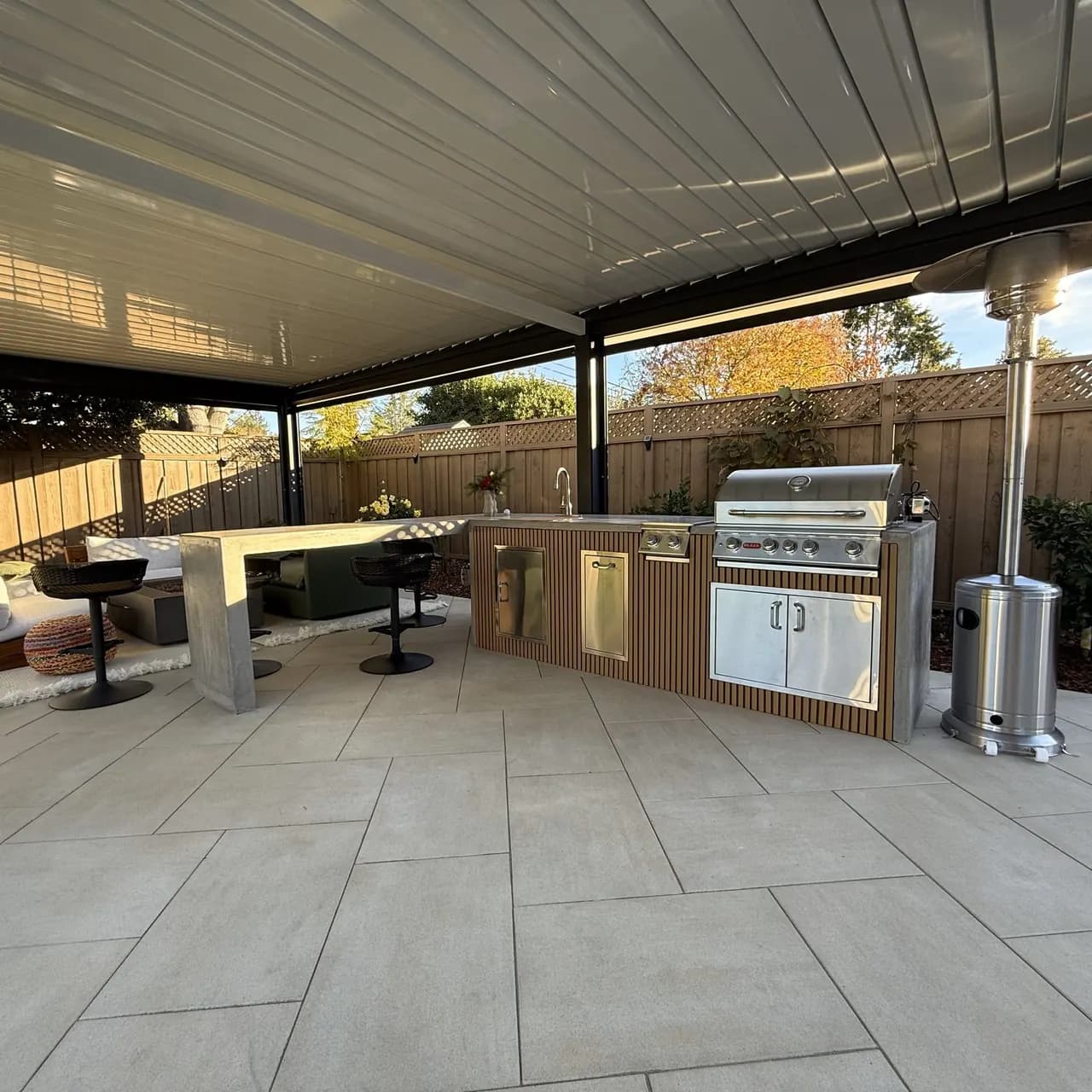 Backyard Landscaping Ideas for Families: Play Area, Outdoor Kitchen, Pergola, and Pavers