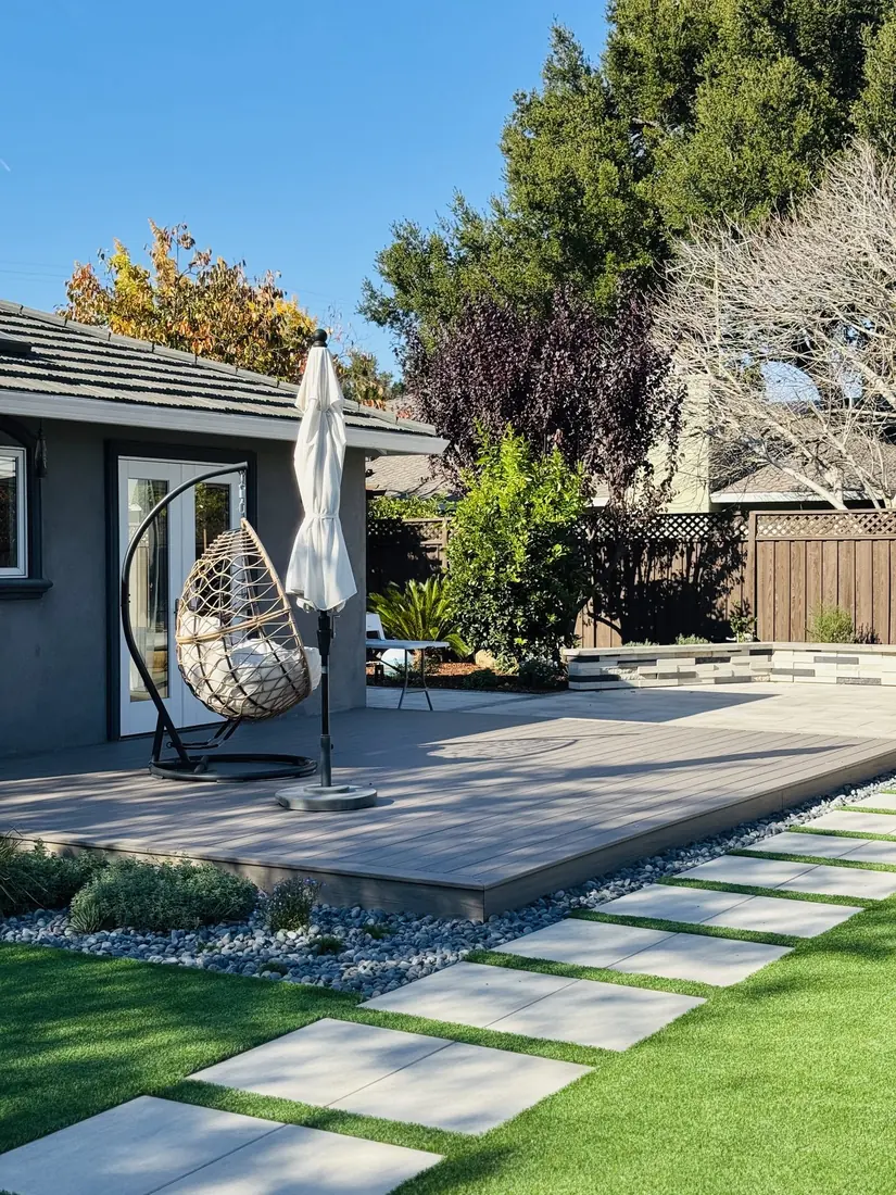 Main backyard view